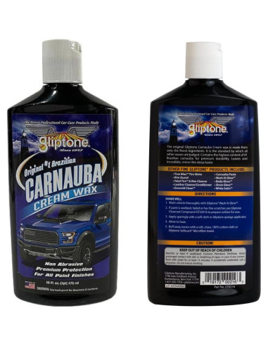 Cera de Carnauba Gliptone 473 ml - Protección Premium No Abrasiva