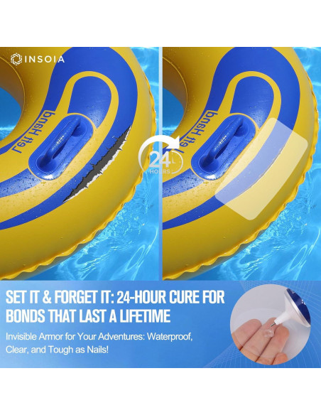 Kit de Parche para Liner de Piscina INSOIA 60 ML x 2 - Reparación Inflables Kit de Parche para Liner de Piscina INSOIA 60 ML x 2 - Reparación Inflables