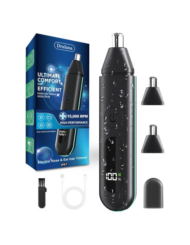 Recortador de Vello Nasal Drulana INCH098 USB Recargable IPX7