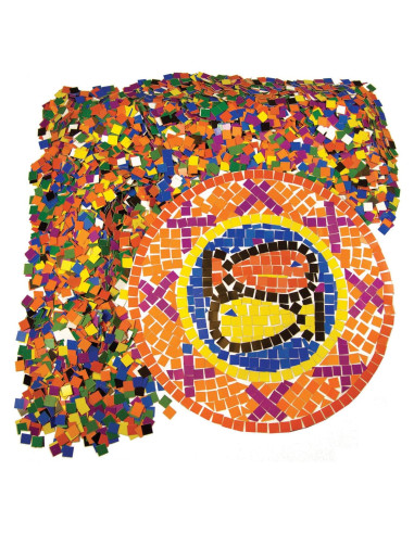 Cuadrados de Mosaico Doble Cara Baker Ross 10000 Piezas