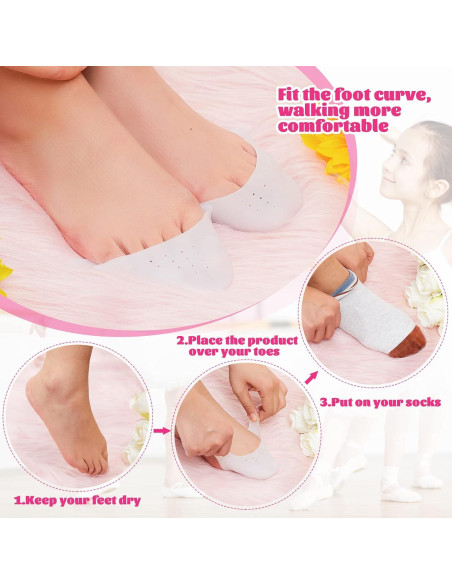 Protectores de Dedos de Silicona Zhanmai 6 Pcs para Mujeres Protectores de Dedos de Silicona Zhanmai 6 Pcs para Mujeres