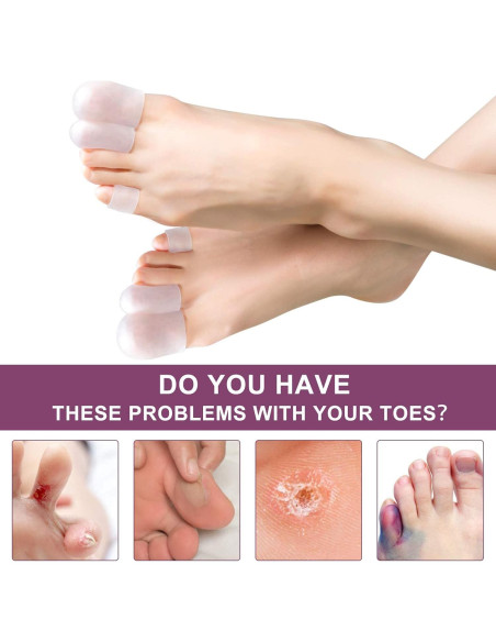 Fundas de Gel para Dedos Promifun - Paquete de 14 Protectores Fundas de Gel para Dedos Promifun - Paquete de 14 Protectores
