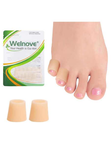 Protectores de Dedos Meñiques Welnove - 12 Cubiertas de Gel con Aloe Vera Protectores de Dedos Meñiques Welnove - 12 Cubiertas de Gel con Aloe Vera