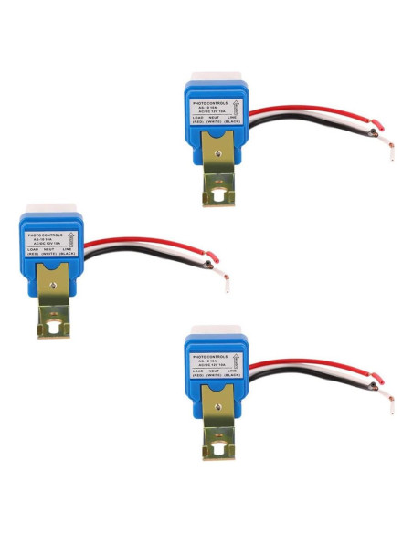 Interruptor Sensor de Luz Ximimark 12V 10A 3 Pcs Interruptor Sensor de Luz Ximimark 12V 10A 3 Pcs