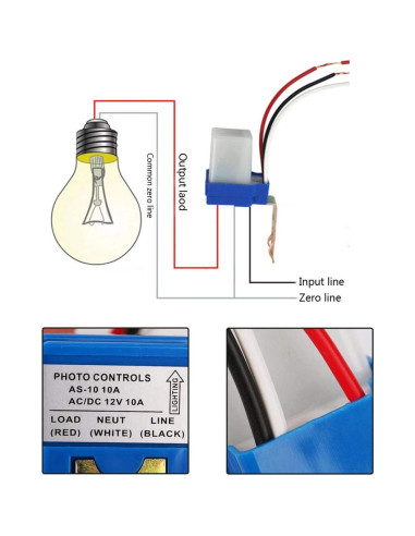Interruptor Sensor de Luz Ximimark 12V 10A 3 Pcs