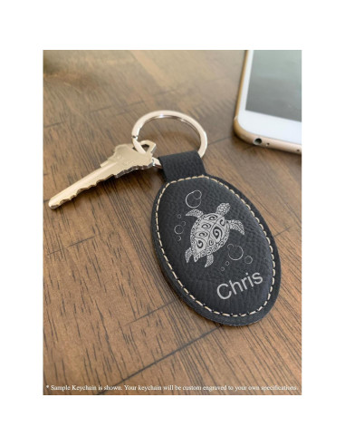 Llave Ovalada LaserGram Balón de Fútbol Personalizado