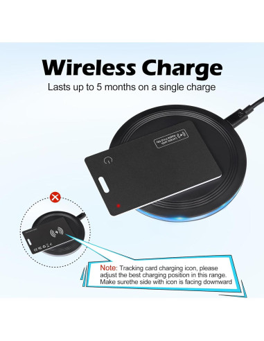 Localizador de Cartera Geevon Recargable IP68 Bluetooth