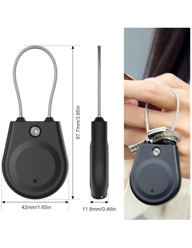 Soporte impermeable para Apple AirTag CITYWAY - Paquete de 4