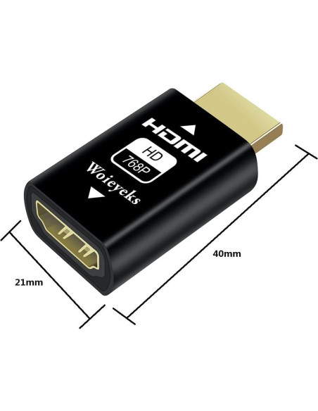 Emulador EDID HDMI Woieyeks 1024x768@60Hz Passthrough Emulador EDID HDMI Woieyeks 1024x768@60Hz Passthrough