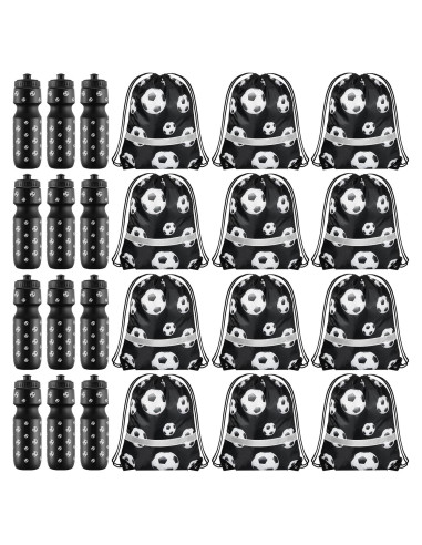 Pack 24 Botellas de Agua 24 oz + Bolsas Fútbol Talltalk
