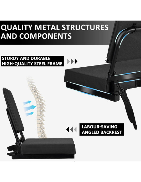 Asiento de Estadio Dragosum Plegable con Respaldo Ajustable Asiento de Estadio Dragosum Plegable con Respaldo Ajustable