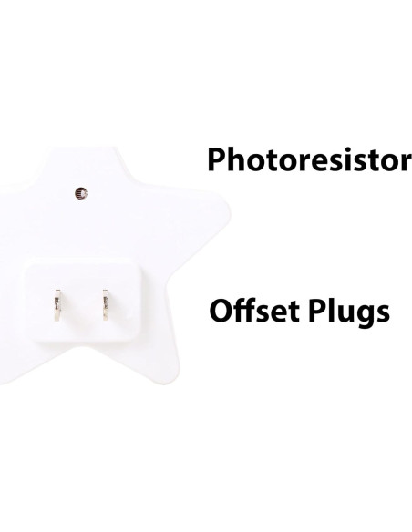 Paquete de 4 Luces Nocturnas LED Omeet con Sensor de Luz Paquete de 4 Luces Nocturnas LED Omeet con Sensor de Luz