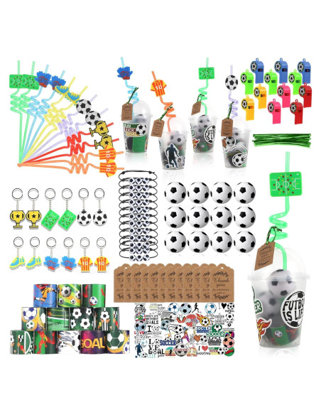 Kit de Fiesta de Fútbol LiYiQ 158 Piezas para Cumpleaños Kit de Fiesta de Fútbol LiYiQ 158 Piezas para Cumpleaños