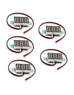 Medidor de Voltaje Digital LED 0.36" DUTTY 4-30V 5pcs