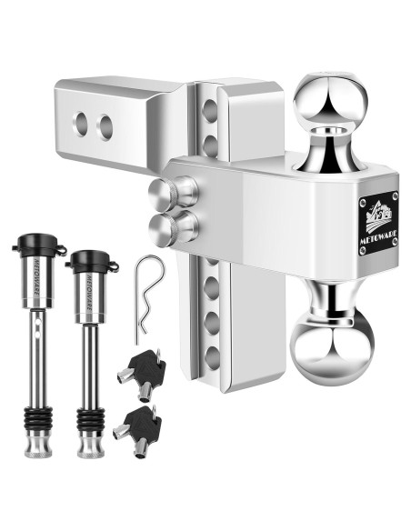 Enganche de Remolque Ajustable METOWARE 6" Aluminio 3628.74 KG Enganche de Remolque Ajustable METOWARE 6" Aluminio 3628.74 KG