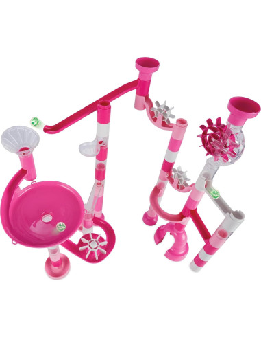 Juego de Canicas de Mármol Rosa Brillante MindWare 103 Piezas