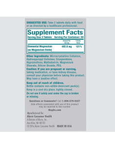 Suplemento de Magnesio Mag-Ox 483mg - 120 Tabletas 2