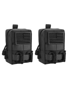 Paquete de 2 Bolsas Tácticas Molle FRTKK Resistente al Agua