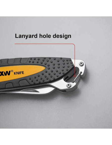 Cuchillo Plegable Utilitario XW con Hoja de Acero Inoxidable Cuchillo Plegable Utilitario XW con Hoja de Acero Inoxidable