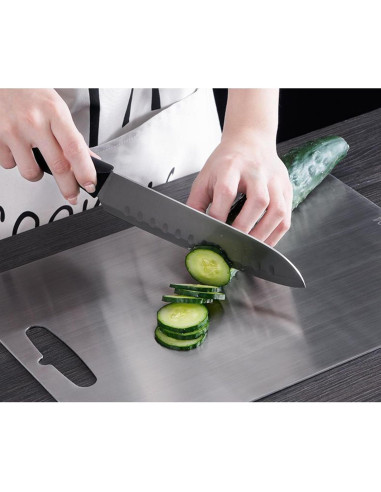 Tabla de Cortar de Titanio Genérica 34x22cm A Prueba de Lavavajillas