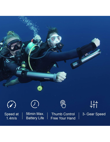 Scooter Submarino Waydoo Subnado 2 Paquetes + Accesorios