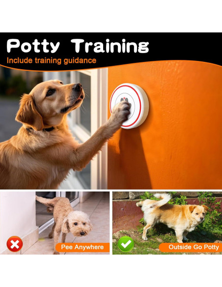 Timbre Inalámbrico para Perros ChunHee CB03WH - Entrenamiento de Baño Timbre Inalámbrico para Perros ChunHee CB03WH - Entrenamiento de Baño