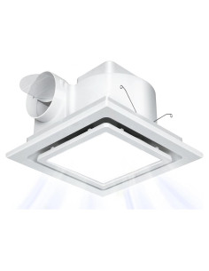 Ventilador Extractor de Baño Nalle FFL-200 con Luz LED 112 CFM