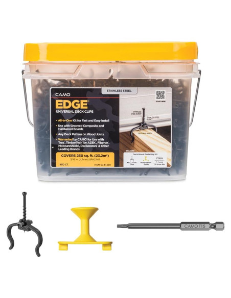 Clip Oculto para Deck Edge CAMO 0344359 - 450 Unidades Clip Oculto para Deck Edge CAMO 0344359 - 450 Unidades