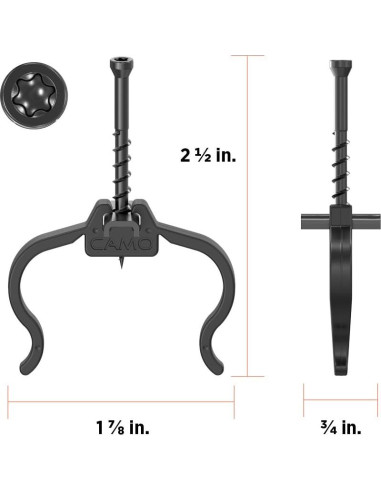 Clip Oculto para Deck Edge CAMO 0344359 - 450 Unidades