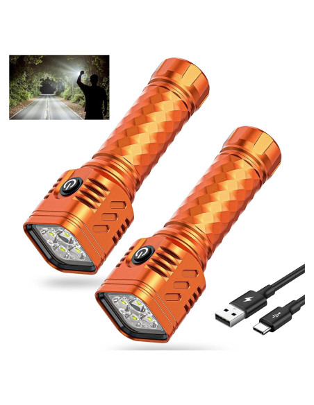 Linterna LED Recargable WdtPro EX4 2000L IP65 2 Paquete Linterna LED Recargable WdtPro EX4 2000L IP65 2 Paquete