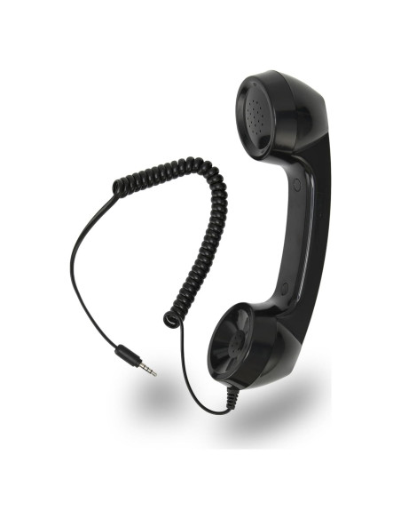 Auricular Retro Jiawu para Teléfono Móvil 3.5mm Negro Auricular Retro Jiawu para Teléfono Móvil 3.5mm Negro