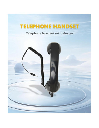 Auricular Retro Jiawu para Teléfono Móvil 3.5mm Negro