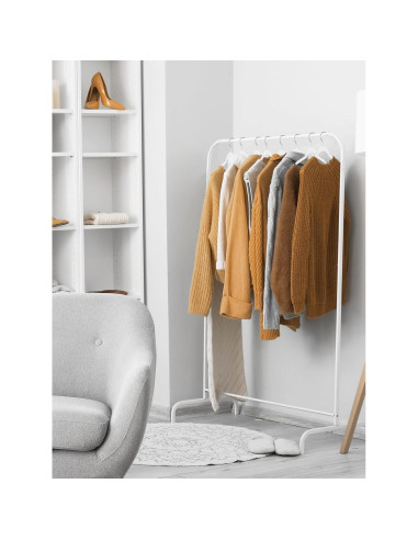 Perchas de Plástico SMARTOR 50 Unidades Resistentes Blancas