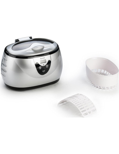 Limpiadora Ultrasónica Ukoke 3800S 600ml Plata con Temporizador Limpiadora Ultrasónica Ukoke 3800S 600ml Plata con Temporizador