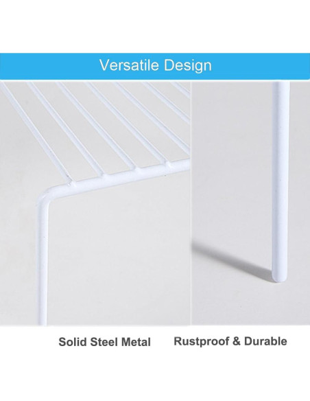 Estante de Almacenamiento iPEGTOP Blanco, Juego de 2, 39.9x23.9 cm Estante de Almacenamiento iPEGTOP Blanco, Juego de 2, 39.9x23.9 cm