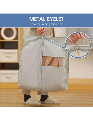Bolsas de Vestido Grises Perber 165 cm - 2 Paquetes