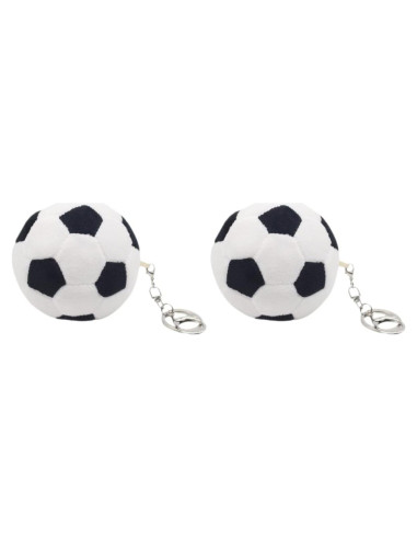 Llavero de Pelota de Fútbol de Peluche LUOZZY - 2 Pcs