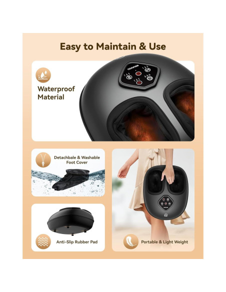 Masajeador de Pies Shiatsu Comfier CF-5425 con Calor y Compresión Masajeador de Pies Shiatsu Comfier CF-5425 con Calor y Compresión