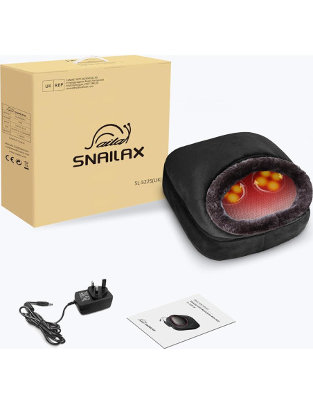 Masajeador de pies Shiatsu Snailax con calor 1.6 kg Masajeador de pies Shiatsu Snailax con calor 1.6 kg