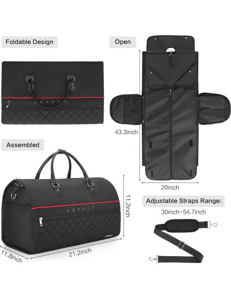 Bolsa de Ropa Urtala 2 en 1 para Viaje y Zapatos - 46L Bolsa de Ropa Urtala 2 en 1 para Viaje y Zapatos - 46L