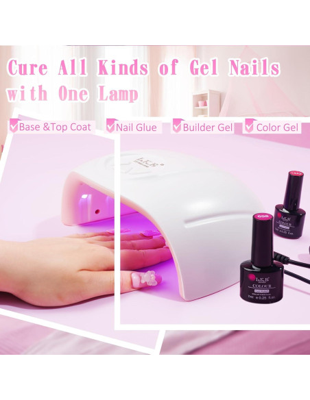 Lámpara UV Wisdompark 72W para Uñas de Gel con 21 LEDs Lámpara UV Wisdompark 72W para Uñas de Gel con 21 LEDs
