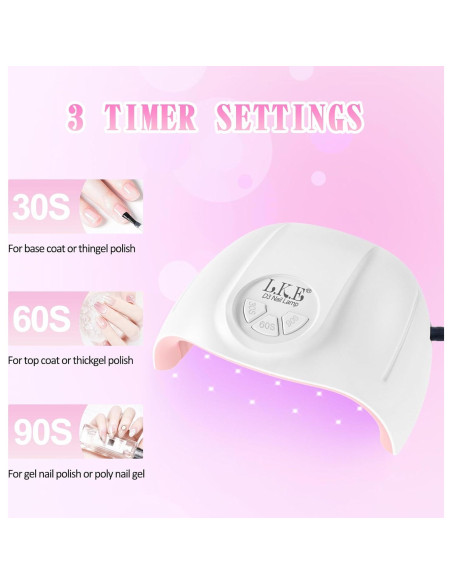 Lámpara UV Wisdompark 72W para Uñas de Gel con 21 LEDs Lámpara UV Wisdompark 72W para Uñas de Gel con 21 LEDs