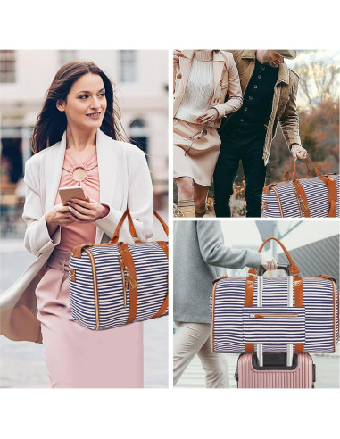 Bolsa de Ropa de Viaje SeseBee 55L Impermeable Rayas