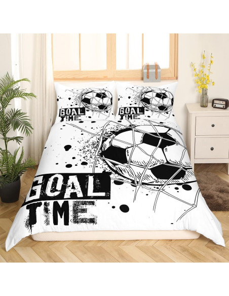 Juego de Cama Fútbol Erosebridal Twin Microfibra Geométrico Juego de Cama Fútbol Erosebridal Twin Microfibra Geométrico
