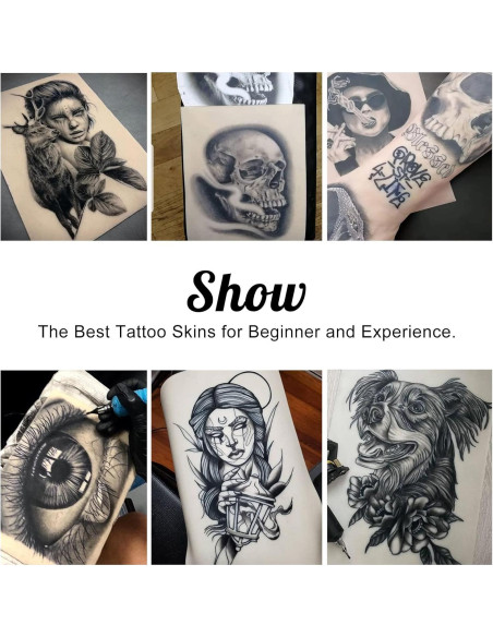10 Hojas de Piel de Tatuaje Falsa Doble Cara Ruicoo 10 Hojas de Piel de Tatuaje Falsa Doble Cara Ruicoo