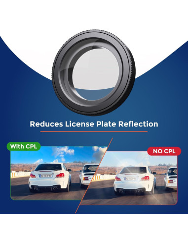 Filtro CPL Polarizador Circular ROVE para Dash Cam R2-4K