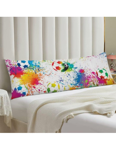 Funda de Almohada de Cuerpo TOKILIAR 20x54" Balón de Fútbol