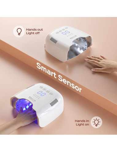 Lámpara de Uñas UV Recargable BOLASEN P30 Pro 54W Inalámbrica