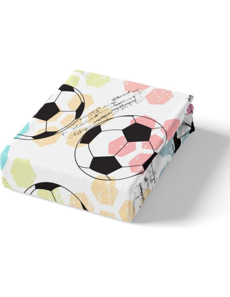 Juego de Sábanas de Fútbol Feelyou Reina Microfibra 3 Piezas Juego de Sábanas de Fútbol Feelyou Reina Microfibra 3 Piezas