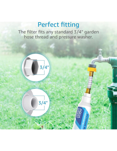 Filtro de Agua Inline AQUA CREST para Lavado de Autos y Jardines Filtro de Agua Inline AQUA CREST para Lavado de Autos y Jardines